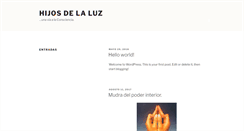 Desktop Screenshot of hijosdelaluz.com